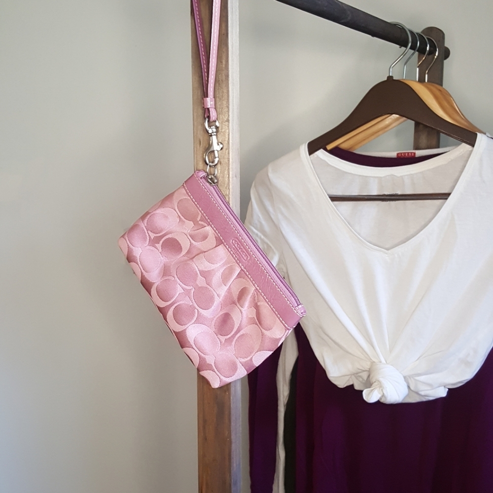 Coach clutch purple